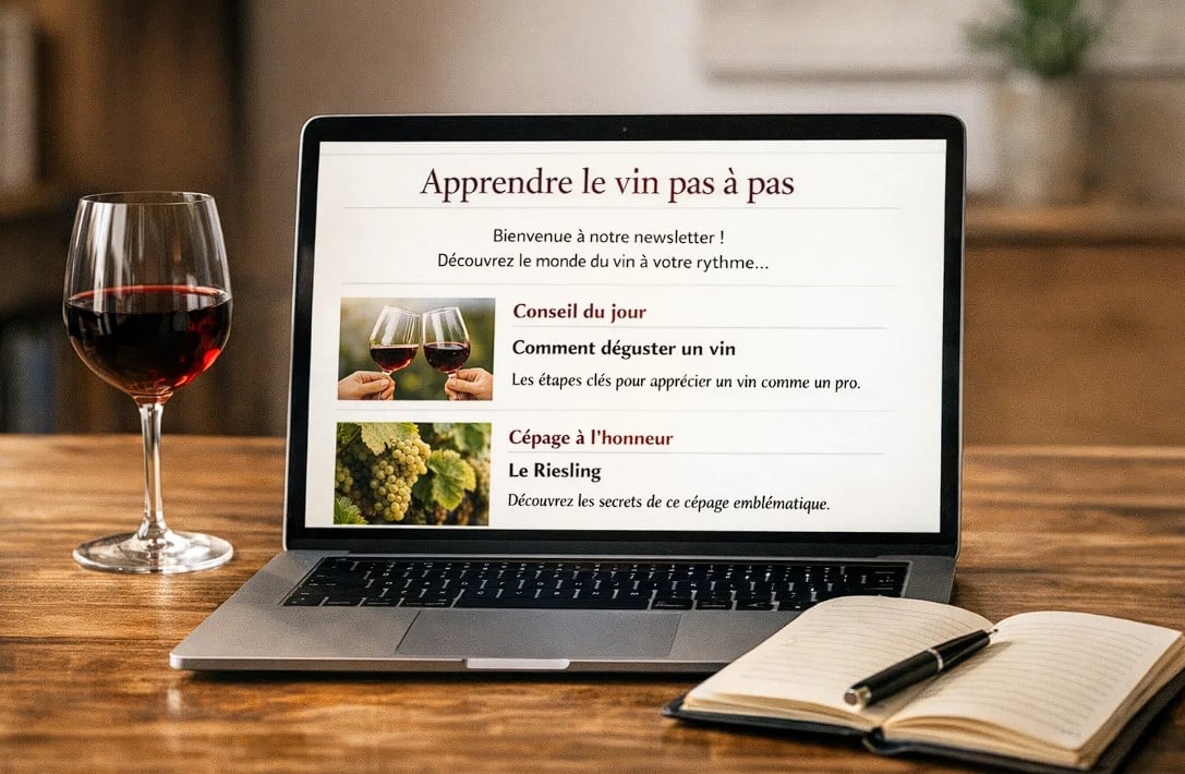 La newsletter du COAM : une référence unique pour apprendre le vin pas à pas